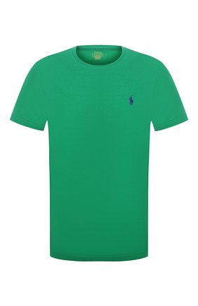 Мужская хлопковая футболка POLO RALPH LAUREN зеленого цвета по цене 6545 руб., арт. 710671438 | Фото 1 Мужская хлопковая футболка POLO RALPH LAUREN зеленого цвета, арт. 710671438 | Фото 1 (Длина (для топов): Стандартные; Принт: Без принта; Стили: Кэжуэл; Рукава: Короткие; Материал внешний: Хлопок)