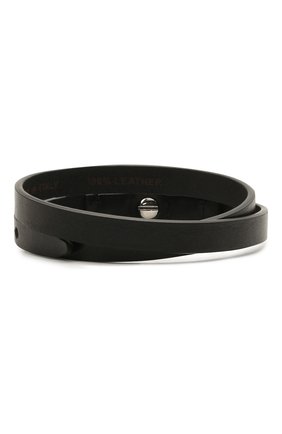 Мужской кожаный браслет DSQUARED2 черного цвета по цене 7995 руб., арт. ARM0110/12900001 | Фото 2 Мужской кожаный браслет DSQUARED2 черного цвета, арт. ARM0110/12900001 | Фото 2