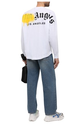 Мужская хлопковый лонгслив PALM ANGELS белого цвета по цене 21800 руб., арт. PMAB001S21JER0020118 | Фото 2 Мужская хлопковый лонгслив PALM ANGELS белого цвета, арт. PMAB001S21JER0020118 | Фото 2