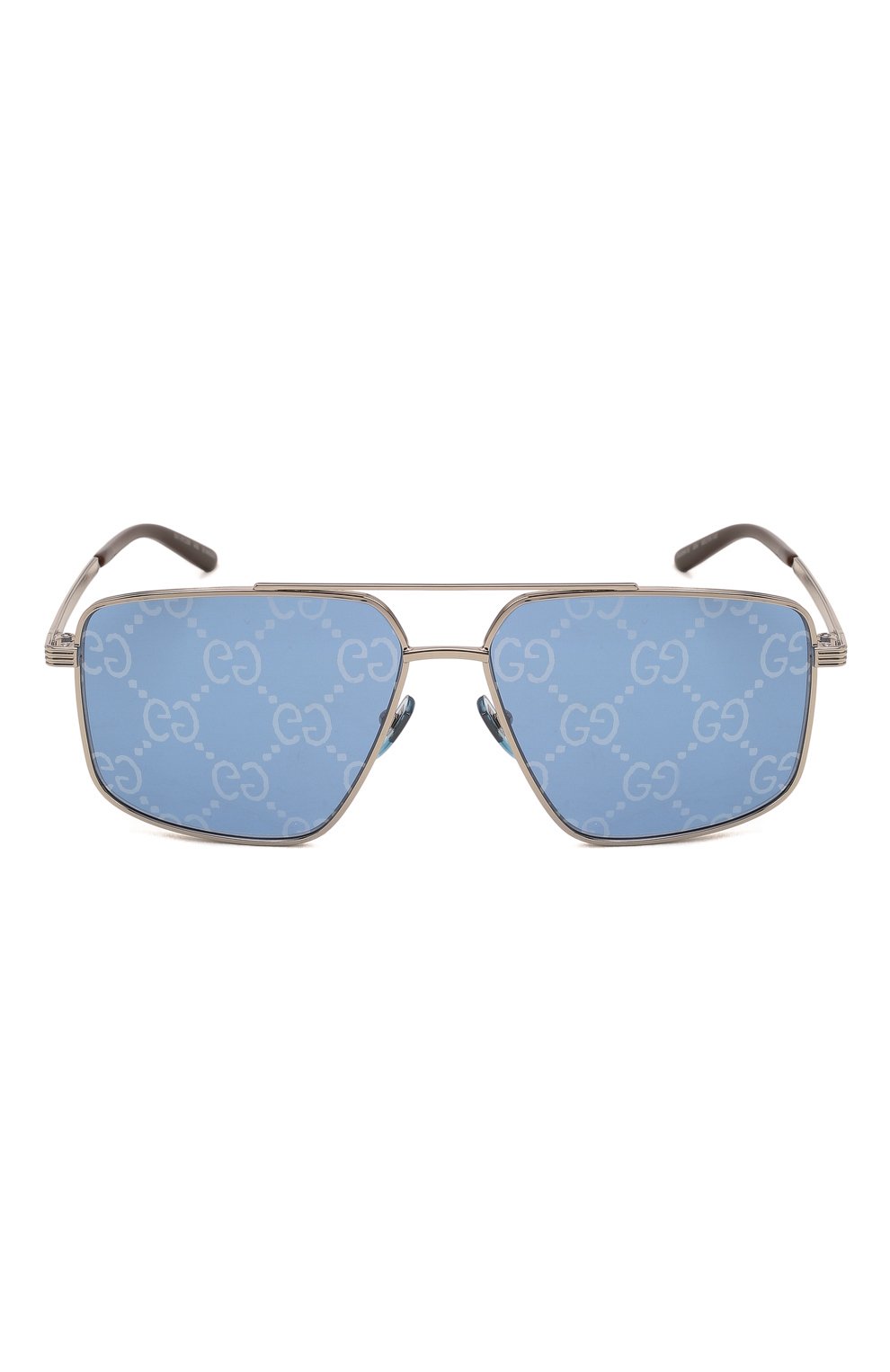 Женские солнцезащитные очки GUCCI серебряного цвета, арт. GG0941S 004 | Фото 4 (Тип очков: С/з; Оптика Гендер: оптика-унисекс)