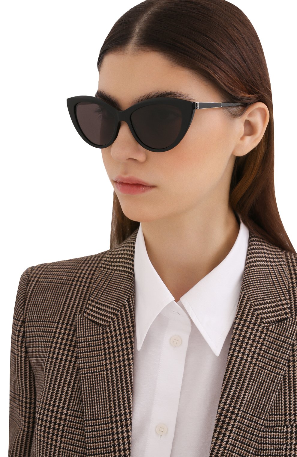 Женские черные солнцезащитные очки SAINT LAURENT купить в интернет ...