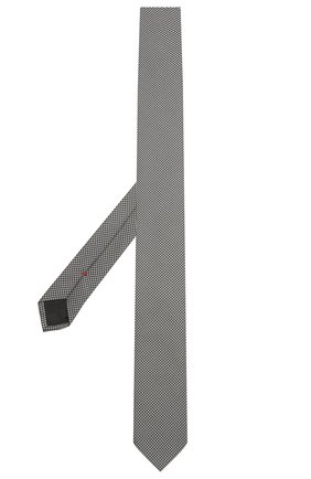 Мужской шелковый галстук HUGO серого цвета, арт. 50454872 | Фото 2 (Материал: Текстиль, Шелк; Принт: С принтом)