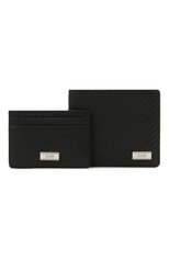 Мужской комплект из портмоне и футляра для кредитных карт BOSS черного цвета, арт. 50322203 | Фото 1 (Материал: Натуральная кожа)