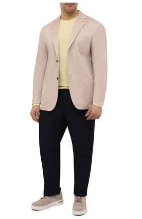 Мужской джемпер из шерсти викуньи LORO PIANA желтого цвета по цене 582000 руб., арт. FAL6624/VVIC | Фото 2 Мужской джемпер из шерсти викуньи LORO PIANA желтого цвета, арт. FAL6624/VVIC | Фото 2