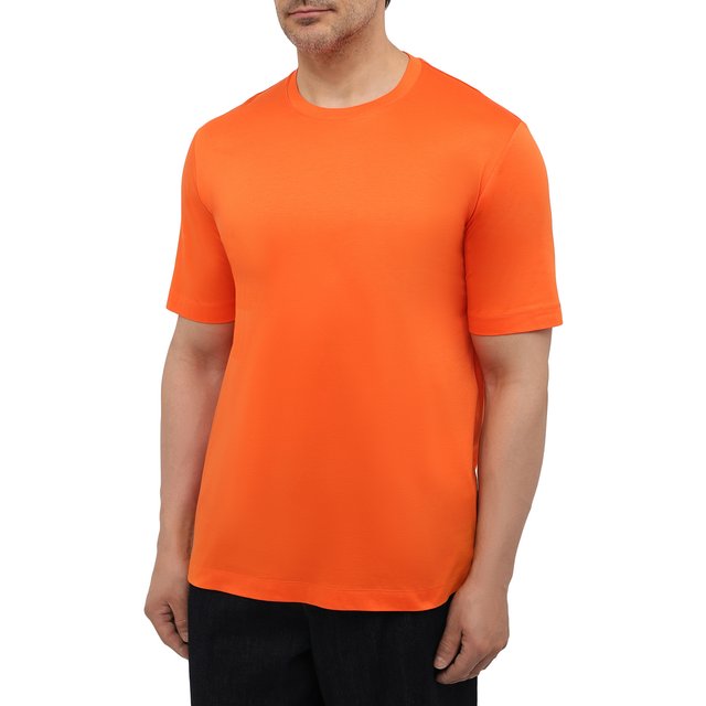 фото Хлопковая футболка marco pescarolo