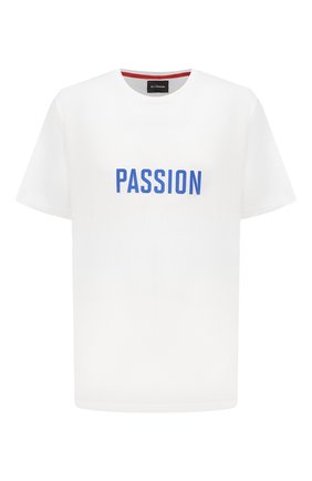 Мужская хлопковая футболка KITON белого цвета, арт. UK1275L | Фото 1 (Стили: Кэжуэл; Рукава: Короткие; Длина (для топов): Удлиненные; Материал внешний: Хлопок; Big sizes: Big Sizes; Принт: С принтом)
