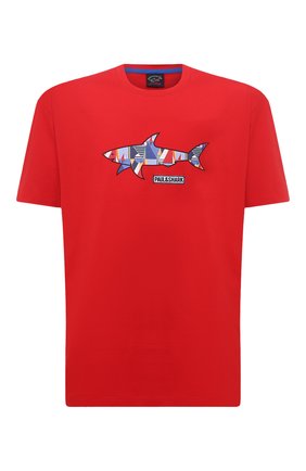 Мужская хлопковая футболка PAUL&SHARK красного цвета по цене 19050 руб., арт. 21411097/C00/3XL-6XL | Фото 1 Мужская хлопковая футболка PAUL&SHARK красного цвета, арт. 21411097/C00/3XL-6XL | Фото 1