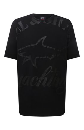 Мужская хлопковая футболка PAUL&SHARK черного цвета по цене 16400 руб., арт. 21411069/C00/3XL-6XL | Фото 1 Мужская хлопковая футболка PAUL&SHARK черного цвета, арт. 21411069/C00/3XL-6XL | Фото 1