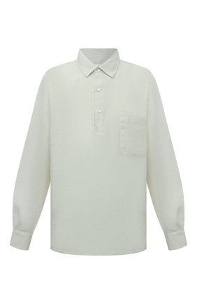 Мужская льняная рубашка LORO PIANA светло-зеленого цвета по цене 58050 руб., арт. FAL6150 | Фото 1 Мужская льняная рубашка LORO PIANA светло-зеленого цвета, арт. FAL6150 | Фото 1