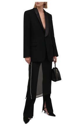 Женская шелковая юбка JIL SANDER черного цвета по цене 99500 руб., арт. JSWS356480-WS282500 | Фото 2 Женская шелковая юбка JIL SANDER черного цвета, арт. JSWS356480-WS282500 | Фото 2
