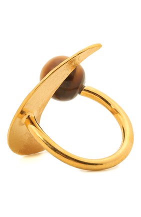 Женское кольцо ellipse loewe x paula's ibiza LOEWE золотого цвета по цене 32750 руб., арт. J053305X35 | Фото 2 Женское кольцо ellipse loewe x paula's ibiza LOEWE золотого цвета, арт. J053305X35 | Фото 2