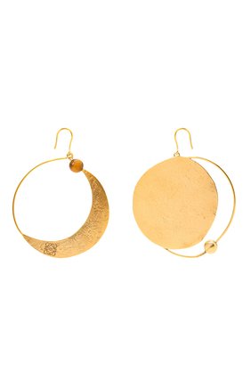 Женские серьги ellipse loewe x paula's ibiza LOEWE золотого цвета по цене 39050 руб., арт. J901239X01 | Фото 1 Женские серьги ellipse loewe x paula's ibiza LOEWE золотого цвета, арт. J901239X01 | Фото 1