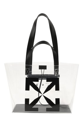 Женский сумка-шопер arrow small OFF-WHITE прозрачного цвета по цене 28300 руб., арт. 0MNA161S21PLA001/W | Фото 1 Женский сумка-шопер arrow small OFF-WHITE прозрачного цвета, арт. 0MNA161S21PLA001/W | Фото 1