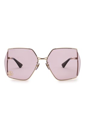 Женские солнцезащитные очки GUCCI сиреневого цвета по цене 39950 руб., арт. GG0817S 007 | Фото 3 Женские солнцезащитные очки GUCCI сиреневого цвета, арт. GG0817S 007 | Фото 3