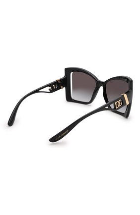Женские солнцезащитные очки DOLCE & GABBANA черного цвета, арт. 6141-501/8G | Фото 4 (Тип очков: С/з; Оптика Гендер: оптика-женское; Очки форма: Бабочка)