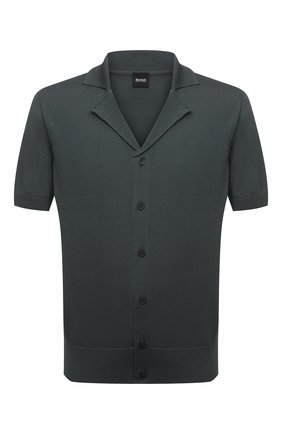 Мужской хлопковый кардиган BOSS темно-зеленого цвета по цене 18500 руб., арт. 50452410 | Фото 1 Мужской хлопковый кардиган BOSS темно-зеленого цвета, арт. 50452410 | Фото 1 (Стили: Кэжуэл; Материал внешний: Хлопок; Длина (для топов): Стандартные; Рукава: Короткие)