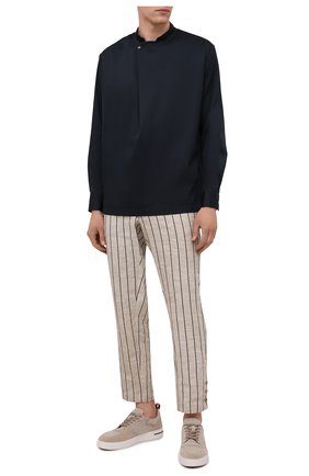 Мужские брюки GIORGIO ARMANI бежевого цвета по цене 106000 руб., арт. 1SGPP0GY/T02HI | Фото 2 Мужские брюки GIORGIO ARMANI бежевого цвета, арт. 1SGPP0GY/T02HI | Фото 2