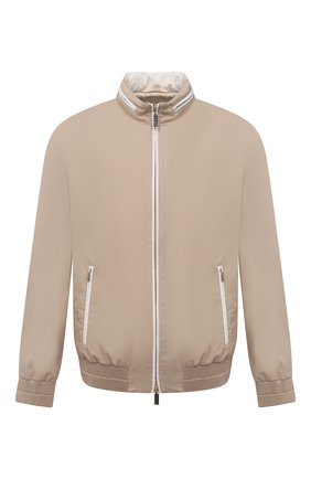 Мужской шелковый бомбер ZILLI SPORT бежевого цвета по цене 618000 руб., арт. MAU-0030T-JACKE/0001 | Фото 1 Мужской шелковый бомбер ZILLI SPORT бежевого цвета, арт. MAU-0030T-JACKE/0001 | Фото 1 (Материал подклада: Шелк; Стили: Кэжуэл; Материал внешний: Шелк; Кросс-КТ: Куртка; Длина (верхняя одежда): Короткие; Рукава: Длинные; Принт: Без принта)