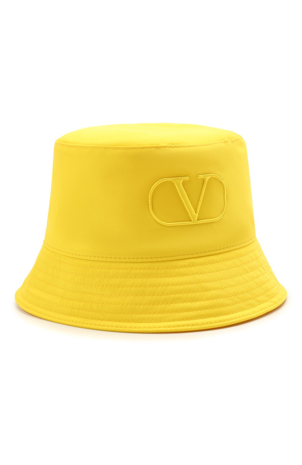 Мужская панама VALENTINO желтого цвета, арт. WY2HGA11/ISA | Фото 1 (Материал: Текстиль, Синтетический материал)