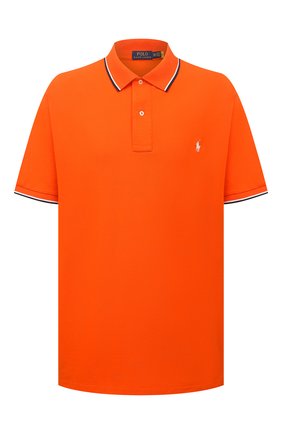 Мужское хлопковое поло POLO RALPH LAUREN оранжевого цвета по цене 12400 руб., арт. 711842621/PRL BS | Фото 1 Мужское хлопковое поло POLO RALPH LAUREN оранжевого цвета, арт. 711842621/PRL BS | Фото 1