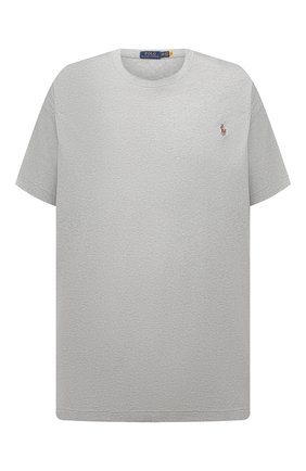 Мужская хлопковая футболка POLO RALPH LAUREN серого цвета по цене 6885 руб., арт. 711746817/PRL BS | Фото 1 Мужская хлопковая футболка POLO RALPH LAUREN серого цвета, арт. 711746817/PRL BS | Фото 1