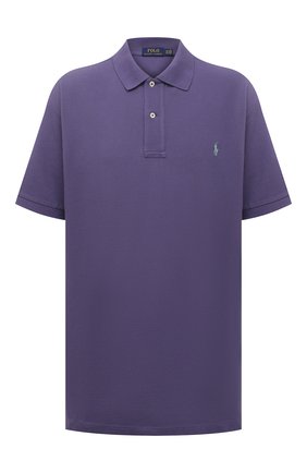 Мужское хлопковое поло POLO RALPH LAUREN фиолетового цвета по цене 10450 руб., арт. 711680784/PRL BS | Фото 1 Мужское хлопковое поло POLO RALPH LAUREN фиолетового цвета, арт. 711680784/PRL BS | Фото 1