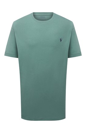 Мужская хлопковая футболка POLO RALPH LAUREN зеленого цвета по цене 6530 руб., арт. 711671438/PRL BS | Фото 1 Мужская хлопковая футболка POLO RALPH LAUREN зеленого цвета, арт. 711671438/PRL BS | Фото 1