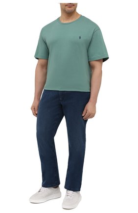 Мужская хлопковая футболка POLO RALPH LAUREN зеленого цвета по цене 6530 руб., арт. 711671438/PRL BS | Фото 2 Мужская хлопковая футболка POLO RALPH LAUREN зеленого цвета, арт. 711671438/PRL BS | Фото 2