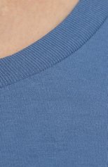 Мужская хлопковая футболка POLO RALPH LAUREN синего цвета, арт. 711671438/PRL BS | Фото 5 (Big sizes: Big Sizes; Принт: Без принта; Рукава: Короткие; Длина (для топов): Удлиненные; Материал внешний: Хлопок; Стили: Кэжуэл)