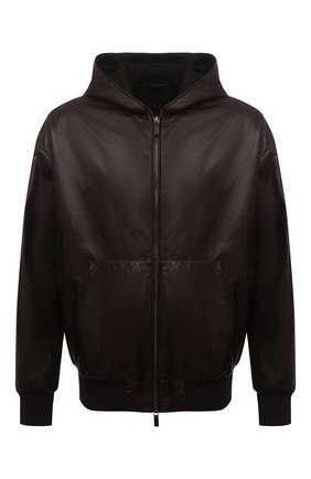 Мужской кожаный бомбер GIORGIO ARMANI коричневого цвета по цене 479000 руб., арт. BSR08P/BSP12 | Фото 1 Мужской кожаный бомбер GIORGIO ARMANI коричневого цвета, арт. BSR08P/BSP12 | Фото 1
