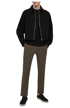 Мужские хлопковые брюки POLO RALPH LAUREN хаки цвета, арт. 710740566 | Фото 2 (Материал внешний: Хлопок; Стили: Кэжуэл; Длина (брюки, джинсы): Стандартные; Случай: Повседневный)