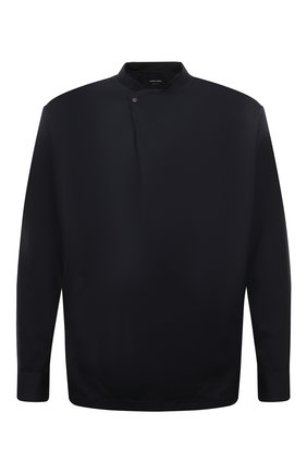 Мужская хлопковая рубашка GIORGIO ARMANI темно-синего цвета по цене 63400 руб., арт. 1WGCCZ72/TZ069 | Фото 1 Мужская хлопковая рубашка GIORGIO ARMANI темно-синего цвета, арт. 1WGCCZ72/TZ069 | Фото 1