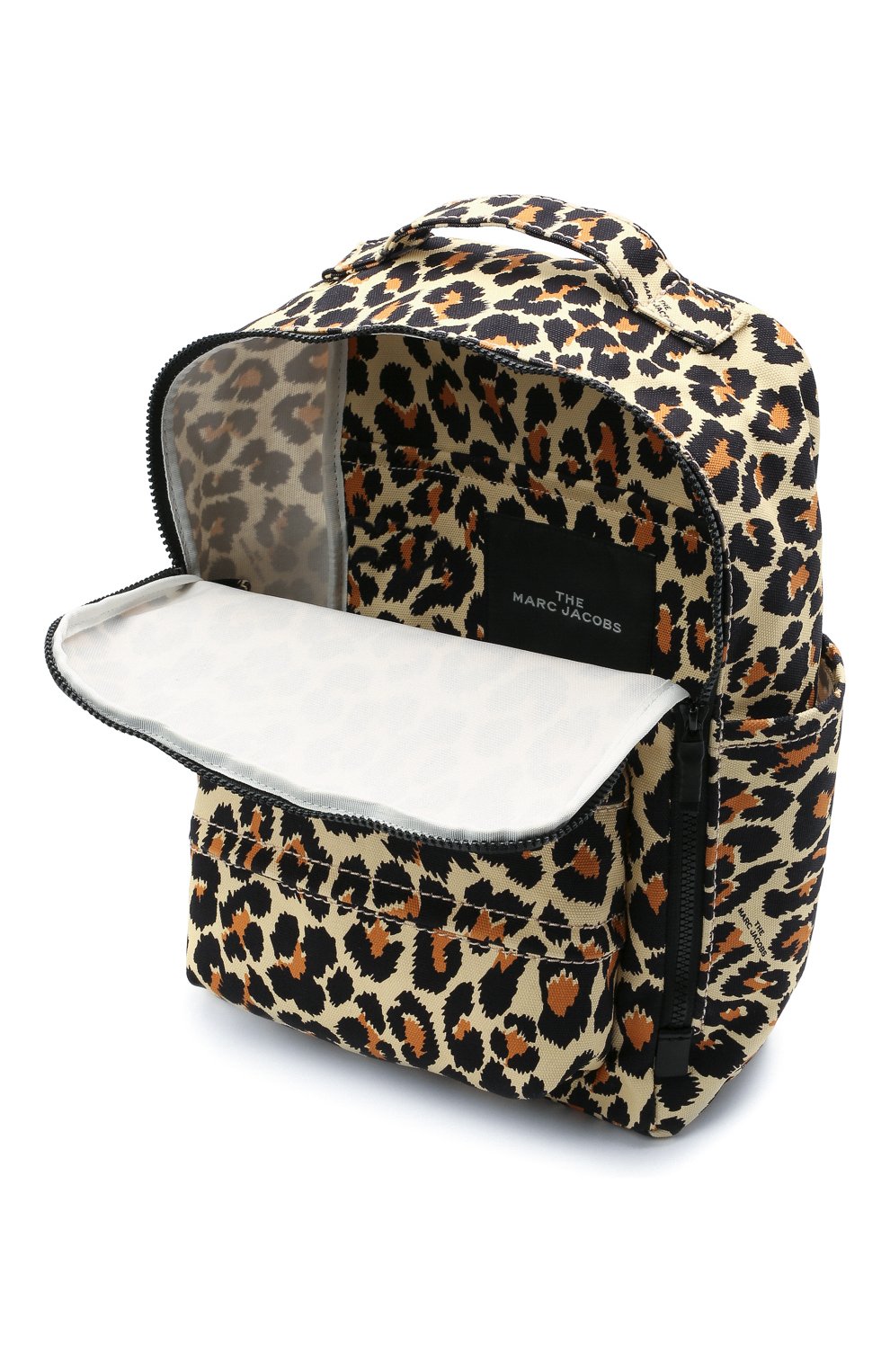 Женский рюкзак MARC JACOBS (THE) леопардового цвета, арт. H302M06SP21 | Фото 4 (Размер: medium; Материал: Текстиль; Стили: Кэжуэл)