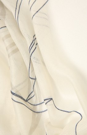 Женская палантин из смеси кашемира и шелка LORO PIANA серого цвета, арт. FAL7681 | Фото 2 (Материал: Шерсть, Текстиль, Кашемир, Шелк)