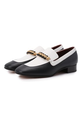 Женские кожаные лоферы LORO PIANA синего цвета по цене 77650 руб., арт. FAL6202 | Фото 1 Женские кожаные лоферы LORO PIANA синего цвета, арт. FAL6202 | Фото 1
