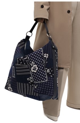 Женский сумка-шопер RALPH LAUREN синего цвета по цене 279000 руб., арт. 435844723 | Фото 2 Женский сумка-шопер RALPH LAUREN синего цвета, арт. 435844723 | Фото 2 (Материал: Текстиль; Сумки-технические: Сумки-шопперы; Размер: large)