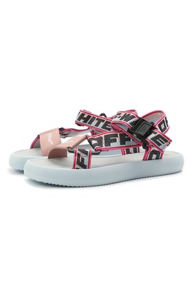 Женские текстильные сандалии OFF-WHITE розового цвета по цене 43200 руб., арт. 0WIH007S21FAB0014230 | Фото 1 Женские текстильные сандалии OFF-WHITE розового цвета, арт. 0WIH007S21FAB0014230 | Фото 1