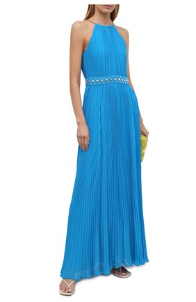 Женское платье MICHAEL MICHAEL KORS голубого цвета по цене 37450 руб., арт. MS1806L7R3 | Фото 2 Женское платье MICHAEL MICHAEL KORS голубого цвета, арт. MS1806L7R3 | Фото 2
