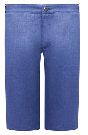 Мужские льняные шорты ZILLI SPORT синего цвета по цене 84650 руб., арт. M0V-D0171-LIN01/S001 | Фото 1 Мужские льняные шорты ZILLI SPORT синего цвета, арт. M0V-D0171-LIN01/S001 | Фото 1