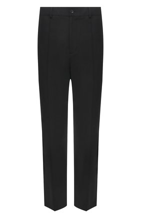 Мужские брюки VALENTINO темно-серого цвета, арт. WV3RBG917N1 | Фото 1 (Длина (брюки, джинсы): Стандартные; Случай: Повседневный; Материал внешний: Шерсть, Синтетический материал; Стили: Кэжуэл)