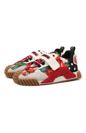 Детские кроссовки DOLCE & GABBANA разноцветного цвета по цене 32300 руб., арт. D11019/A0525 | Фото 1 Детские кроссовки DOLCE & GABBANA разноцветного цвета, арт. D11019/A0525 | Фото 1 (Материал внутренний: Натуральная кожа, Текстиль; Материал внешний: Текстиль, Кожа)