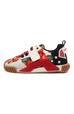 Детские кроссовки DOLCE & GABBANA разноцветного цвета по цене 32300 руб., арт. D11019/A0525 | Фото 2 Детские кроссовки DOLCE & GABBANA разноцветного цвета, арт. D11019/A0525 | Фото 2 (Материал внутренний: Натуральная кожа, Текстиль; Материал внешний: Текстиль, Кожа)