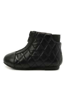 Детские кожаные ботинки AGE OF INNOCENCE черного цвета, арт. 000143/NIC0LE/22-28 | Фото 2 (Материал внутренний: Натуральная кожа; Материал внешний: Кожа)