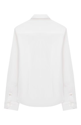 Детская хлопковая рубашка EMPORIO ARMANI белого цвета по цене 8670 руб., арт. 8N4C09/1N06Z | Фото 2 Детская хлопковая рубашка EMPORIO ARMANI белого цвета, арт. 8N4C09/1N06Z | Фото 2