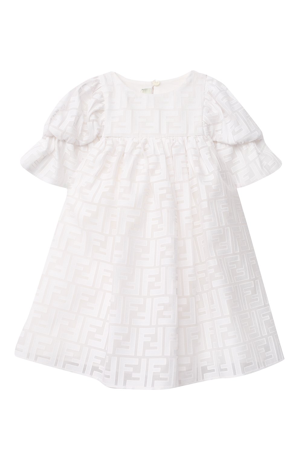Платье из вискозы FENDI женский белого цвета — купить в интернет