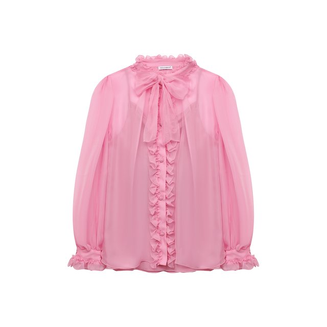 Шелковая блузка Dolce & Gabbana L54S92/FU1AT/8-14