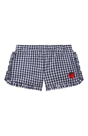 Детские хлопковые шорты SONIA RYKIEL ENFANT синего цвета по цене 8425 руб., арт. 21S1S001 | Фото 1 Детские хлопковые шорты SONIA RYKIEL ENFANT синего цвета, арт. 21S1S001 | Фото 1