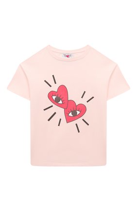 Детская футболка SONIA RYKIEL ENFANT светло-розового цвета по цене 6740 руб., арт. 21S1TS15 | Фото 1 Детская футболка SONIA RYKIEL ENFANT светло-розового цвета, арт. 21S1TS15 | Фото 1