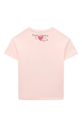 Детская футболка SONIA RYKIEL ENFANT светло-розового цвета по цене 6740 руб., арт. 21S1TS15 | Фото 2 Детская футболка SONIA RYKIEL ENFANT светло-розового цвета, арт. 21S1TS15 | Фото 2