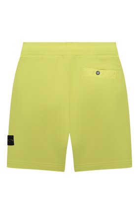 Детские хлопковые шорты STONE ISLAND салатового цвета по цене 12750 руб., арт. 741661442/14 | Фото 2 Детские хлопковые шорты STONE ISLAND салатового цвета, арт. 741661442/14 | Фото 2